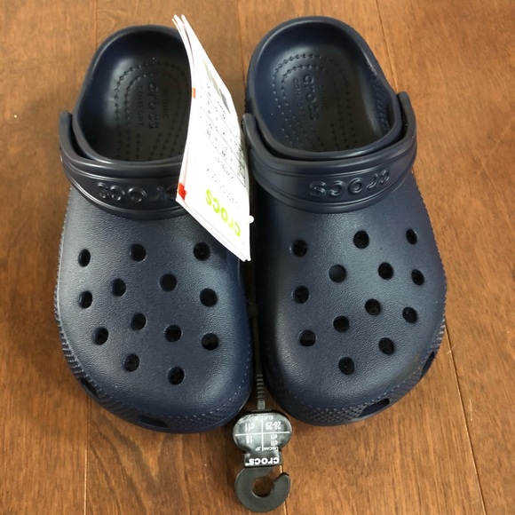 BNWT Crocs Kids' Classic Clog Sandals size 11c Navy - Picture 2 of 4